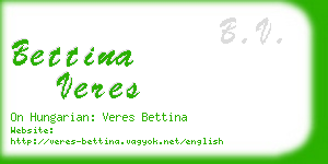 bettina veres business card
